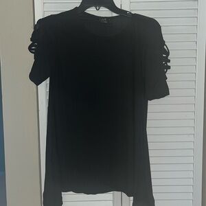 Women’s Black Flowy Blouse